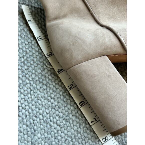 Schutz Womens Size 9.5 Neutral Beige Cibby Suede Heel Bootie Boots - Picture 10 of 12